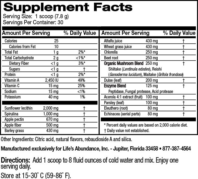 GreensBlend-Supp-Info
