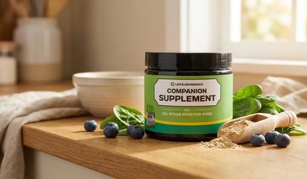Companion Supplement jar on a kitchen counter