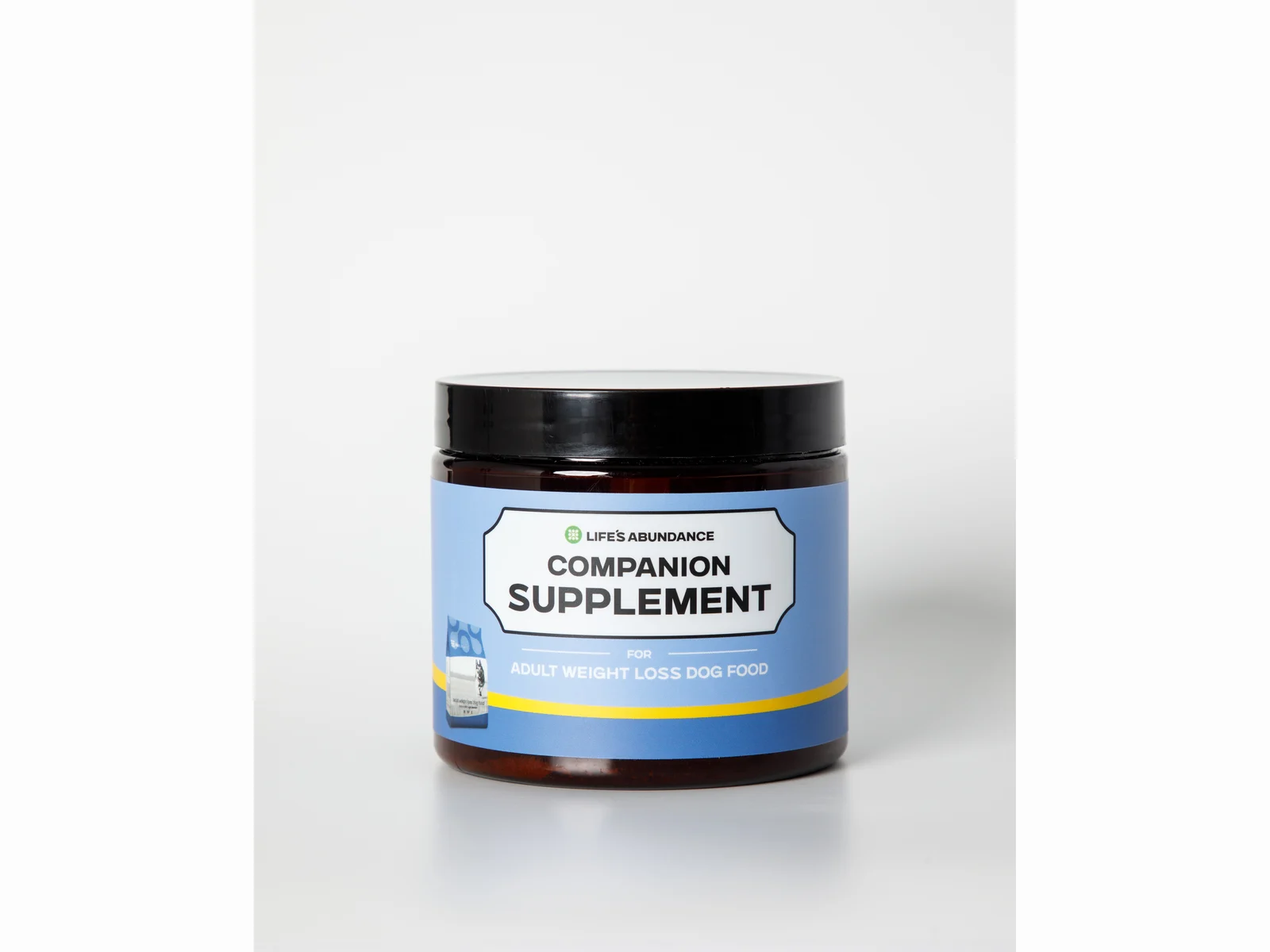 Companion Supplement for Adult Weight Loss Dog Food jar