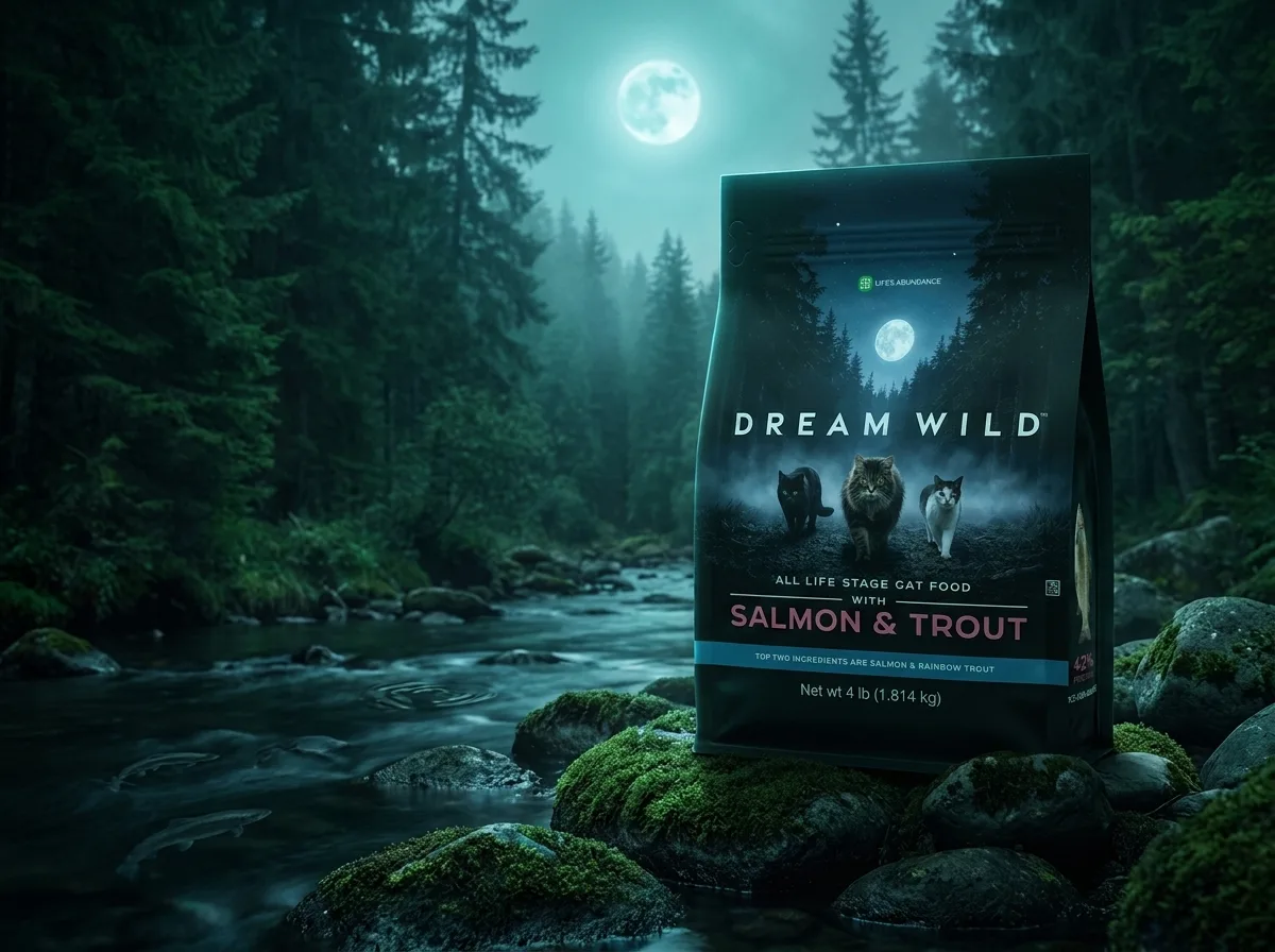 Dream Wild Salmon & Trout cat food