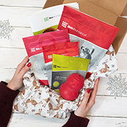 Life's Abundance Holiday Dog Gift Basket